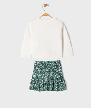 Ensemble 2 pièces jupe + gilet bébé fille vue4 - GEMO(BEBE DEBT) - GEMO