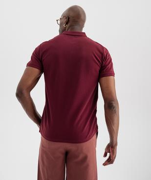 Polo à manches courtes en maille piquée homme vue3 - GEMO 4G HOMME - GEMO