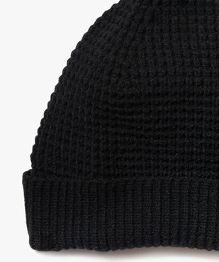 Bonnet à revers doublé polaire homme vue2 - GEMO 4G HOMME - GEMO