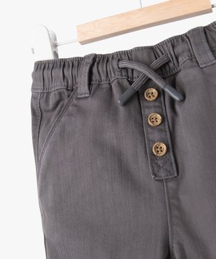 Pantalon en denim coloré bébé garçon vue2 - GEMO(BB COUCHE) - GEMO