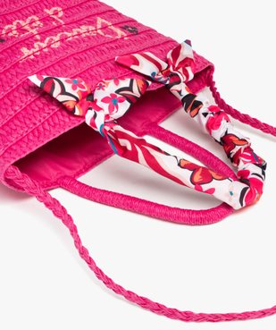 Sac en paille à anse décorée et bandoulière tressée fille vue6 - GEMO (ENFANT) - GEMO