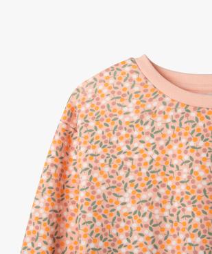 Sweat à col rond avec intérieur molletonné fille vue2 - GEMO 4G FILLE - GEMO