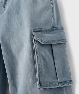 Jean jogger cargo en denim très extensible garçon vue2 - GEMO 4G GARCON - GEMO