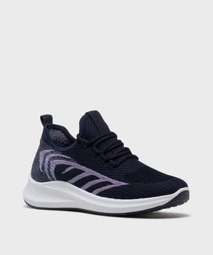 Baskets basses running en mesh à lacets femme - Valentina Baldano vue2 - VALENTINA BALDA - GEMO
