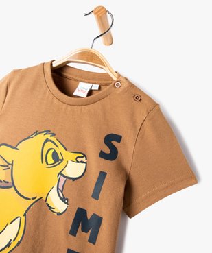 Tee-shirt manches courtes en coton imprimé héros bébé garçon vue2 - GEMO(BEBE DEBT) - GEMO