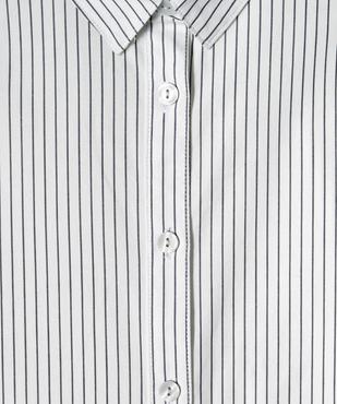 Chemise à fines rayures coupe oversize fille vue2 - GEMO (JUNIOR) - GEMO