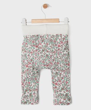 Pantalon en maille évolutif bébé fille vue4 - GEMO 4G BEBE - GEMO