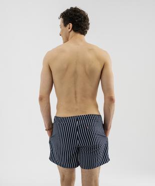 Short de bain rayé homme - LuluCastagnette vue3 - LULU CASTAGNETTE GEMO FOR GOOD - GEMO