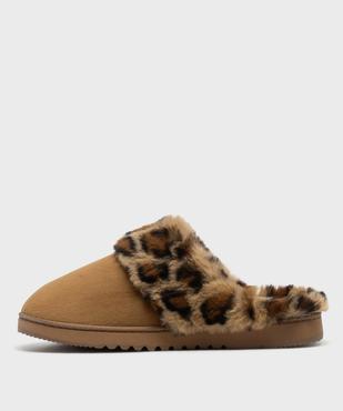 Chaussons mule avec fourrure imitation femme - Isotoner vue3 - ISOTONER - GEMO