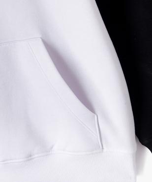 Sweat à capuche bicolore garçon vue2 - GEMO (JUNIOR) - GEMO