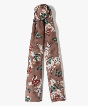 Foulard femme grand format motif papillons vue1 - GEMO (ACCESS) - GEMO