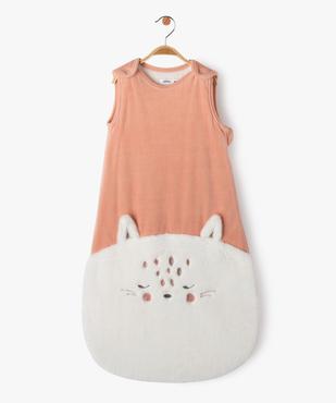 Gigoteuse hiver en velours avec motif chat TOG 3,5 vue1 - GEMO(BB COUCHE) - GEMO