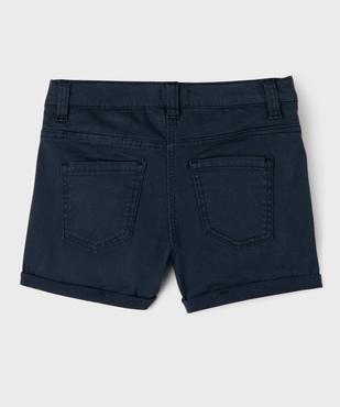 Short en coton stretch avec revers fille vue6 - GEMO (JUNIOR) - GEMO