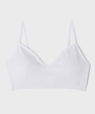 Brassière à fines bretelles avec mousses amovibles fille vue1 - GEMO 4G FILLE - GEMO