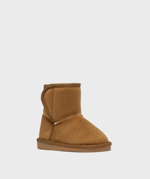 Boots fourrés fermeture scratch bébé fille - Lovely Wings vue2 - LOVELY WINGS - GEMO