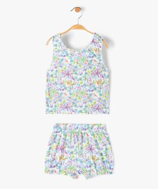 Ensemble bébé fille 2 pièces : débardeur et short imprimés vue1 - GEMO(BEBE DEBT) - GEMO