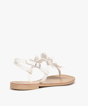 Sandales femme à entre-doigts ornées de fleurs en volume vue4 - GEMO (CASUAL) - GEMO