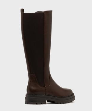 Bottes avec tige bi-matière à semelle crantée femme vue4 - 5 MILES - GEMO