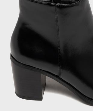 Bottines à bout carré et talon bloc femme - Follow Me vue6 - FOLLOW ME G4G - GEMO