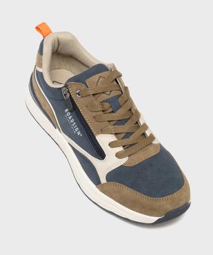 Baskets basses à lacets et zip homme - Roadsign vue5 - ROADSIGN D - GEMO