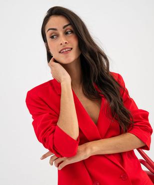Veste de tailleur coupe large fermeture croisée femme vue3 - GEMO(FEMME PAP) - GEMO