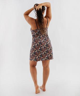 Nuisette à bretelles et col V en dentelle femme grande taille vue3 - GEMO 4G FEMME - GEMO