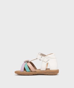 Sandales en cuir à brides croisées bébé fille - Na! vue3 - NA! GEMO FOR GOOD - GEMO