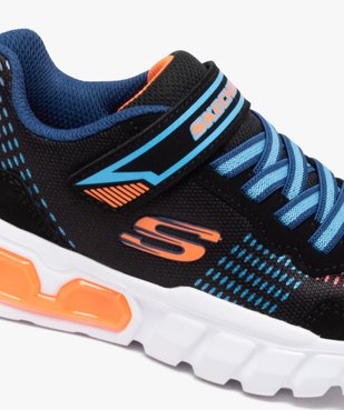 Baskets garçon running à scratch en mesh S Lights - Skechers vue6 - SKECHERS - GEMO