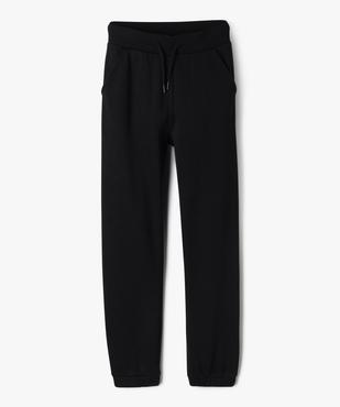Pantalon de jogging avec intérieur molletonné fille vue1 - GEMO 4G FILLE - GEMO