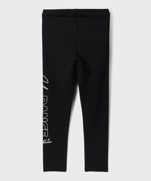 Legging long taille élastiquée avec inscription fille vue6 - GEMO (ENFANT) - GEMO