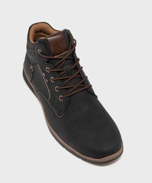 Boots midcut casual à col textile et semelle sport homme vue6 - URBAN STEPS - GEMO