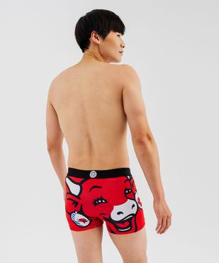 Boxer en microfibre à motif vache homme vue3 - FREEGUN - GEMO