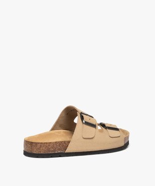 Mules homme à double brides à boucle unies vue4 - GEMO (CASUAL) - GEMO