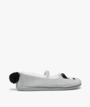Chaussons fille forme ballerine avec motif panda vue1 - GEMO 4G FILLE - GEMO