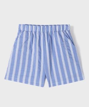 Short à rayures pour fille vue1 - GEMO (ENFANT) - GEMO