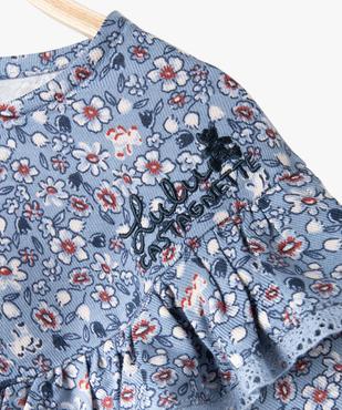 Blouse bébé fille à manches longues avec volant - LuluCastagnette vue3 - LULUCASTAGNETTE - GEMO