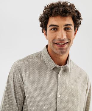 Chemise à micro-motifs homme  vue3 - GEMO 4G HOMME - GEMO