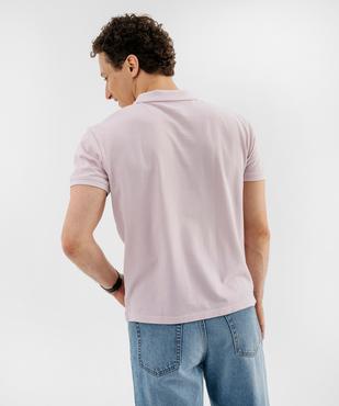 Polo manches courtes en coton homme vue3 - GEMO 4G HOMME - GEMO