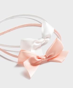Serre-tête avec noeud en satin fille (lot de 2) vue2 - GEMO (ACCESS) - GEMO