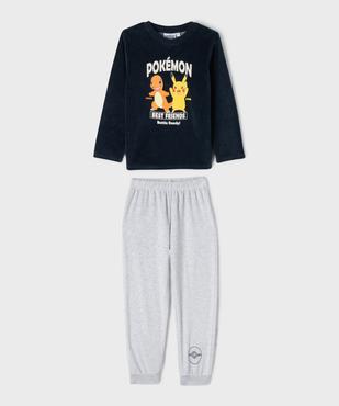 Pyjama en velours avec motif Pikachu garçon - Pokemon vue1 - POKEMON - GEMO