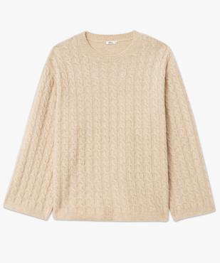 Pull torsadée en laine femme grande taille vue4 - GEMO (G TAILLE) - GEMO