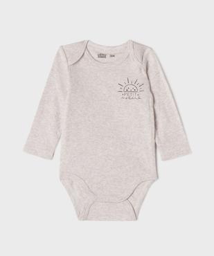 Bodies manches longues bébé  (lot de 3) vue8 - GEMO 4G BEBE - GEMO