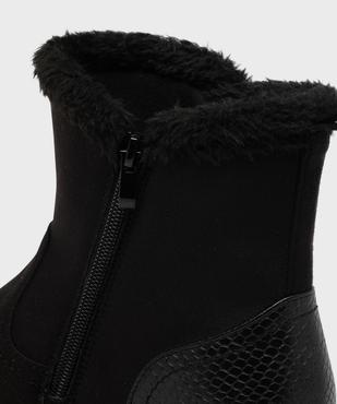 Boots confort avec détails en fourrure imitation femme vue6 - G'FLEX - GEMO