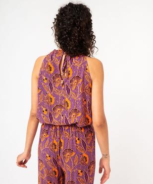 Blouse sans manches fluide à motifs dorés femme vue3 - GEMO(FEMME PAP) - GEMO