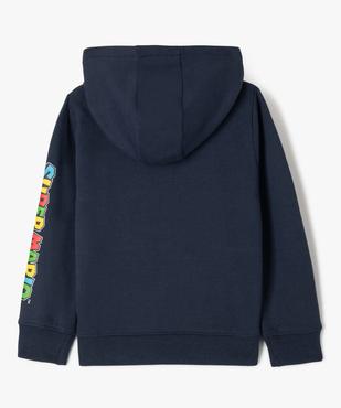 Sweat à capuche en molleton doux imprimé garçon - Super Mario vue3 - MARIO - GEMO