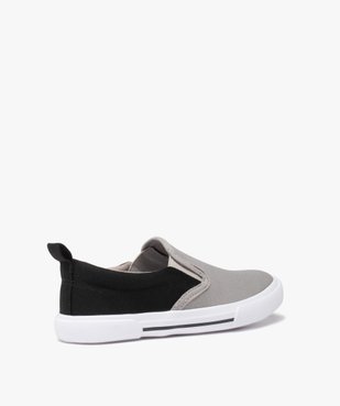 Slip-on garçon en toile bicolore avec col élastiqué vue4 - GEMO (ENFANT) - GEMO