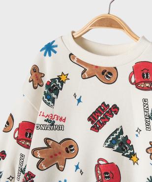 Sweat de Noël en molleton doux bébé garçon vue2 - GEMO 4G BEBE - GEMO