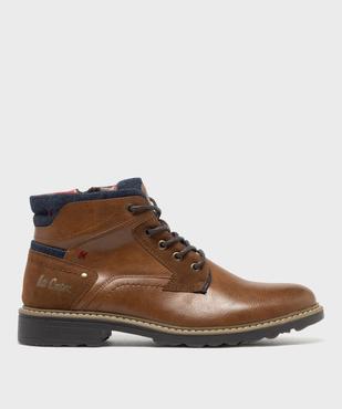 Boots à lacets et zip avec détails en jean homme  - Lee Cooper vue1 - LEE COOPER - GEMO