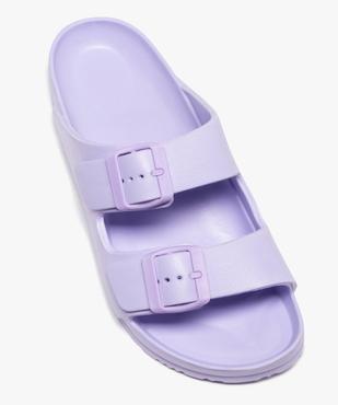 Mules de piscine femme unies avec brides à boucle vue5 - GEMO (PLAGE) - GEMO