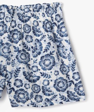 Ensemble bébé fille 2 pièces : short + top à bretelles fleuris - LuluCastagnette vue3 - LULUCASTAGNETTE - GEMO